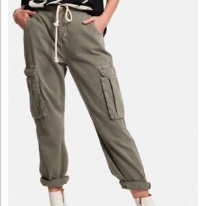 One Teaspoon Safari Cargo Pants Relaxed Fit Olive Green